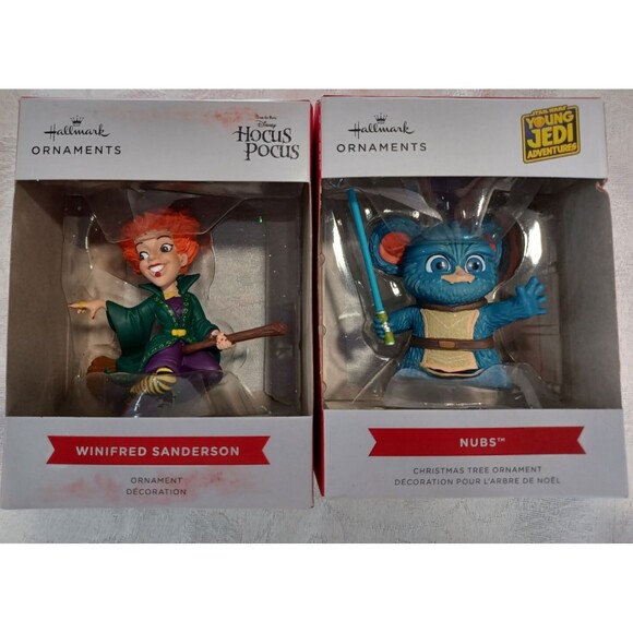 HALLMARK KEEPSAKE ORNAMENTS LOT OF 6 HOCUS POCUS JEDI PIXAR W/ORG. BOXES - Picture 2 of 14